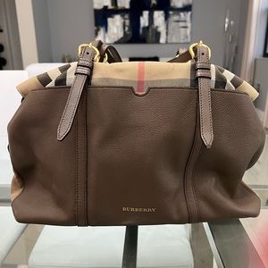 Burberry Brown and Beige Baby Bag